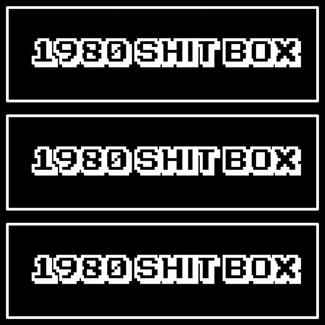 1980 Shit Box 📦 Decal - Strictly Static