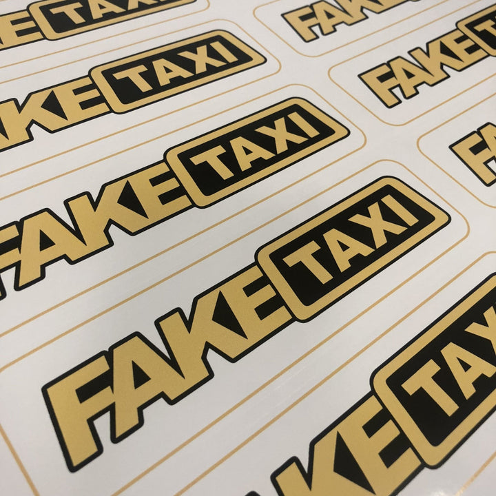 Fake Taxi "white" Decal - Strictly Static