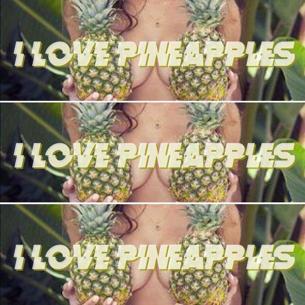 I Love Pineapples Decal - Strictly Static