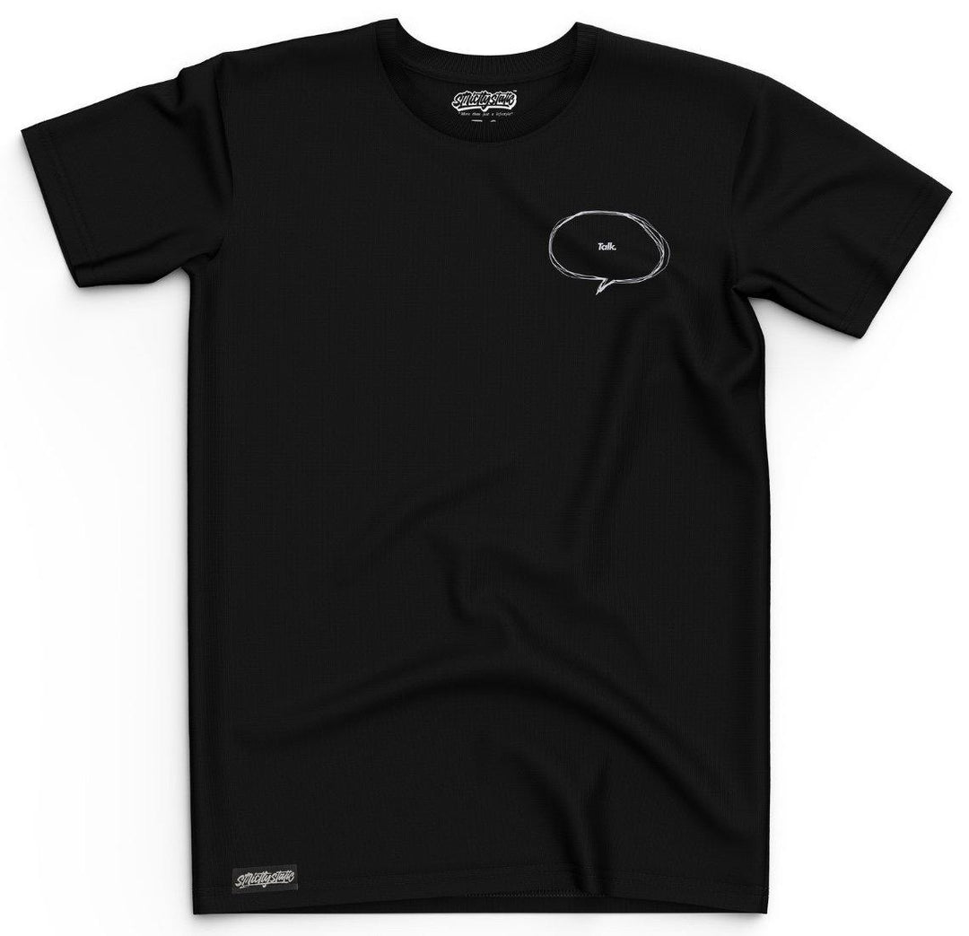 Let's Talk T-Shirt Black - Strictly Static