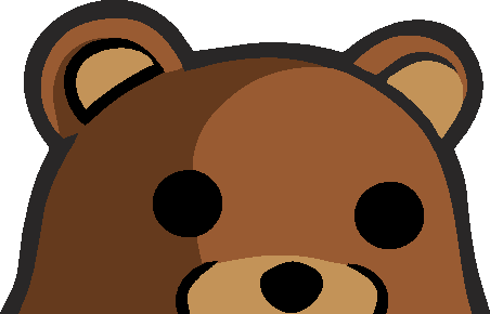 PEDO BEAR PEEKING Decal - Strictly Static