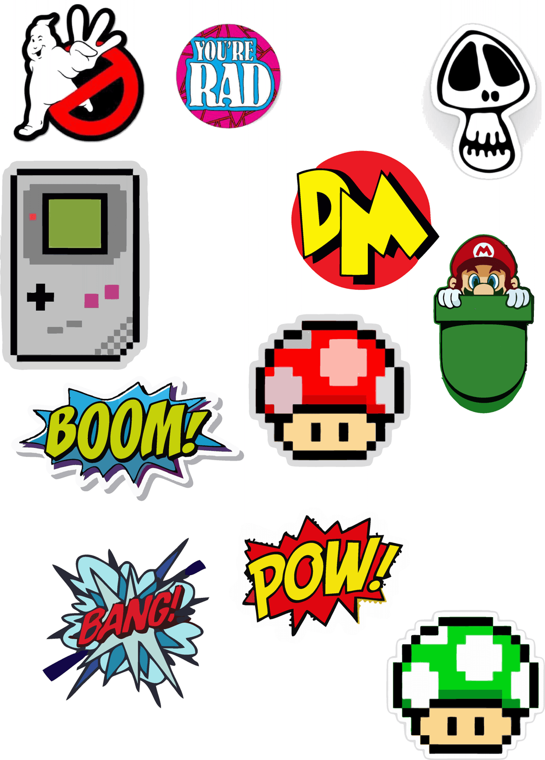 Retro Sticker Sheet - Strictly Static