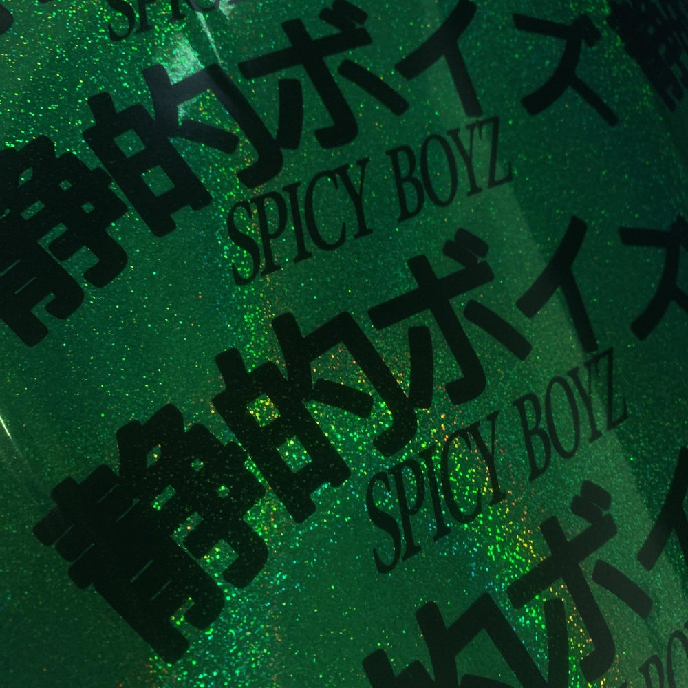 Spicy 🌶 boyz Green Glitter Decal - Strictly Static