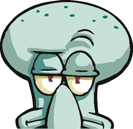 SQUIDWARD PEEKING Decal - Strictly Static