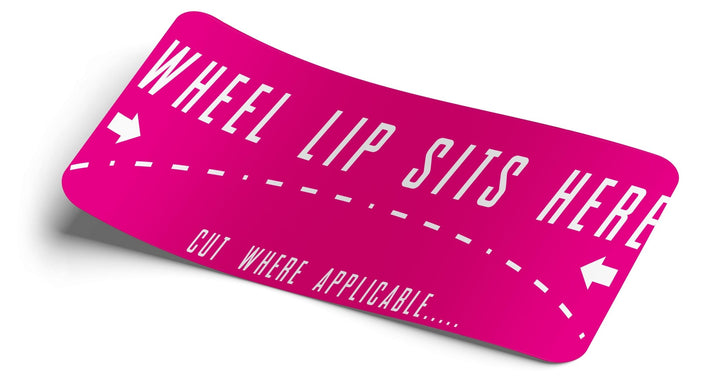 Wheel Lip Sits Here Decal - Strictly Static